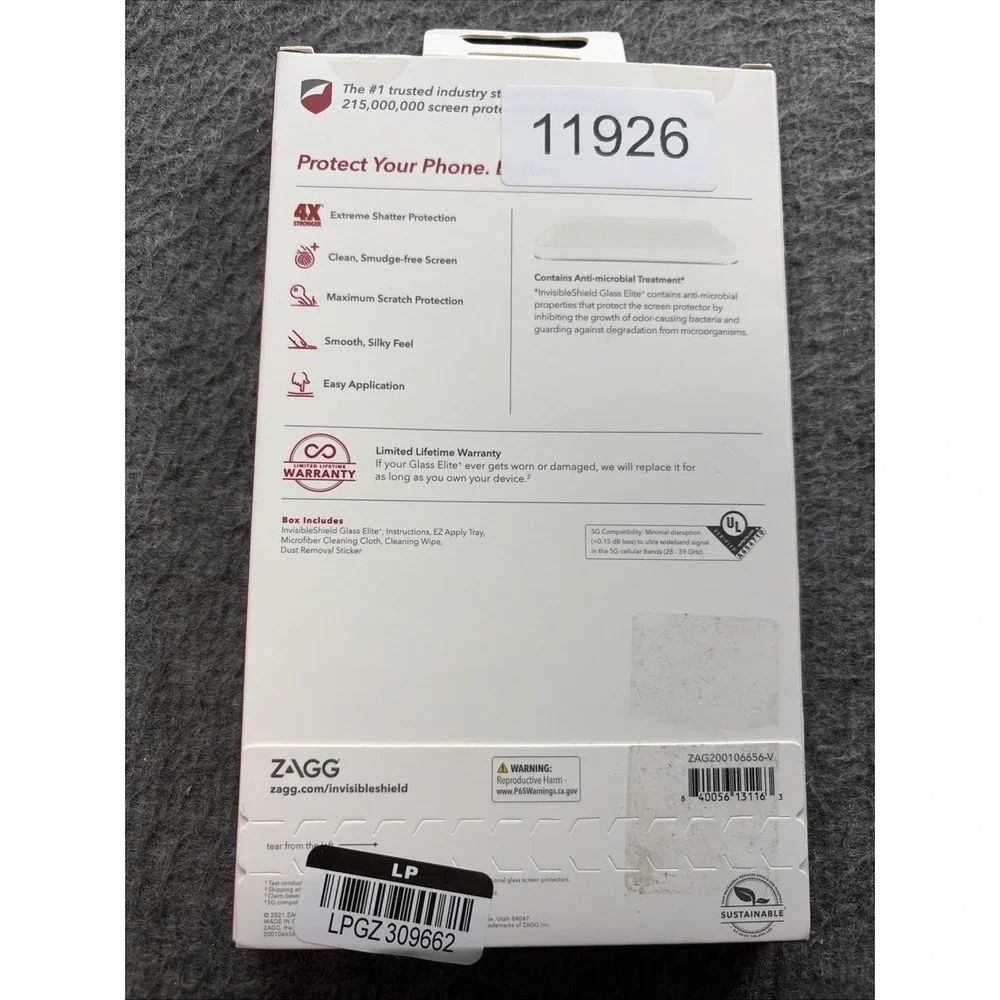 ZAGG Apple iPhone 12 Pro Max InvisibleShield Glass Elite Screen Protector